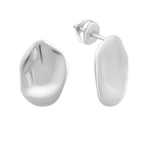 Серебряные серьги без камней