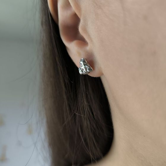 Серебряные серьги без камней Серебряные серьги без камней