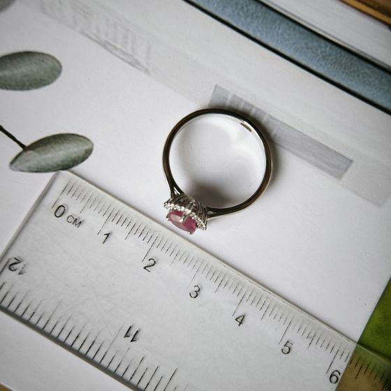 Серебряное кольцо с рубином 1.433ct