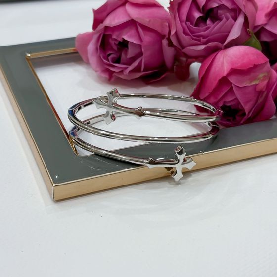 Серебряный браслет без камней