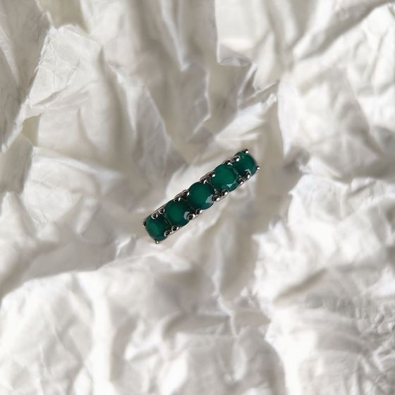 Серебряное кольцо с агатом 2.082ct