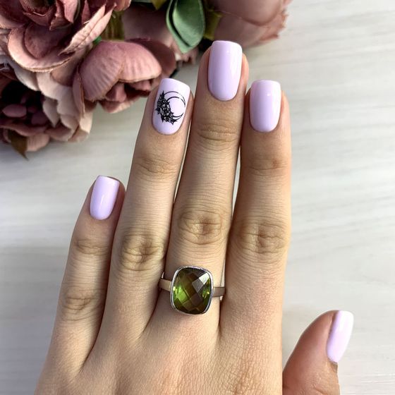 Серебряное кольцо с султанитом 4.993ct