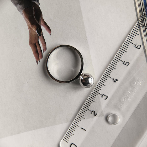 Серебряное кольцо без камней