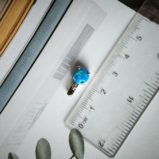 Серебряная подвеска с опалом 0.86ct