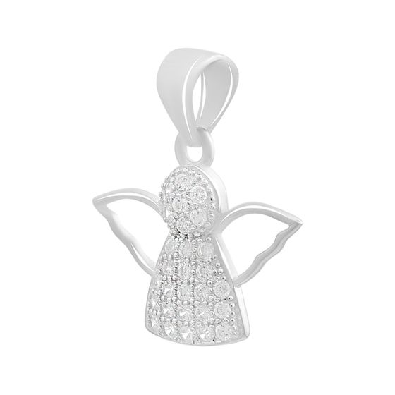 Серебряная подвеска с фианитами