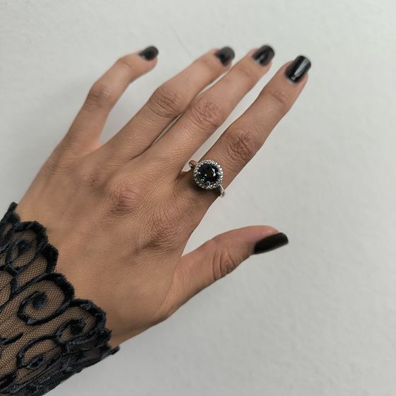 Серебряное кольцо с мистик топазом 2.354ct