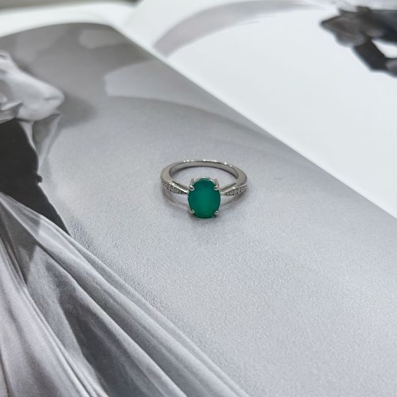 Серебряное кольцо с агатом 2.323ct