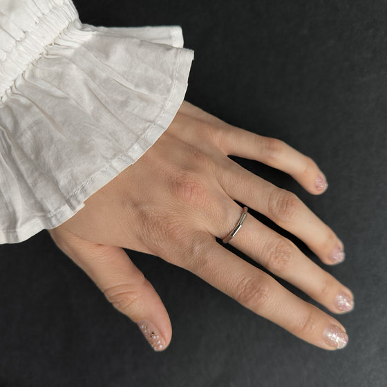 Серебряное кольцо без камней