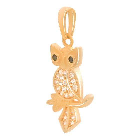 Золотая подвеска с фианитами 0.23ct