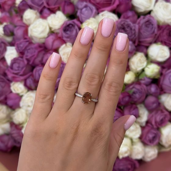 Серебряное кольцо с султанитом 2.54ct