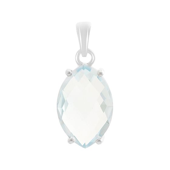 Серебряная подвеска с топазом 6.47ct
