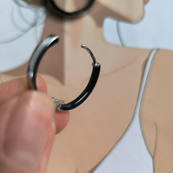 Серебряные серьги с емаллю