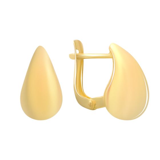 Золотые серьги без камней