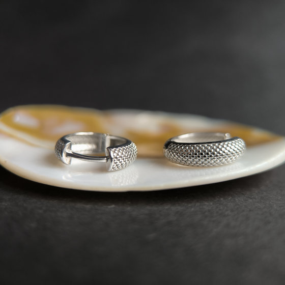 Серебряные серьги без камней