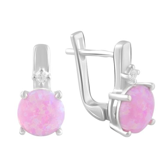 Серебряные серьги с опалом 1.698ct