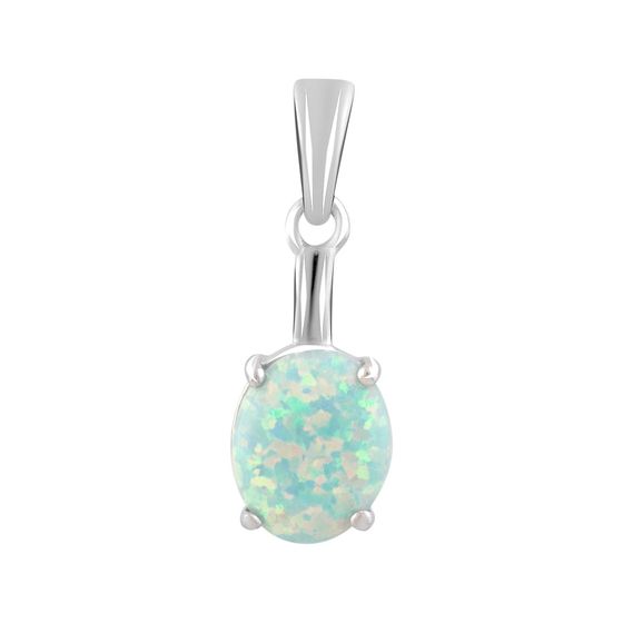 Серебряная подвеска с опалом 0.925ct