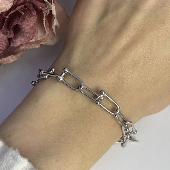 Серебряный браслет без камней Серебряный браслет без камней