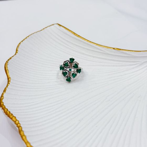 Серебряное кольцо с агатом 1.66ct