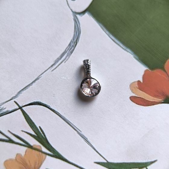 Серебряная подвеска с фианитами