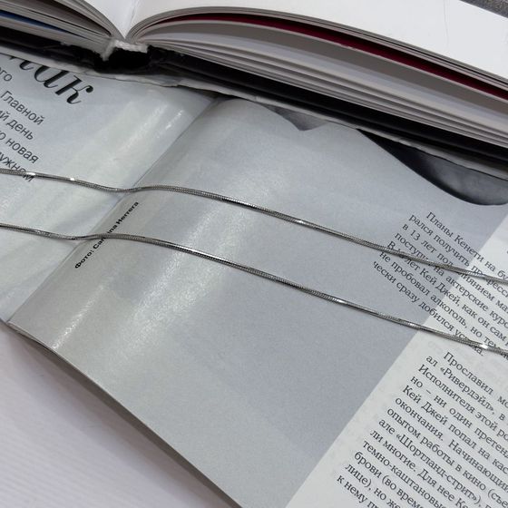 Серебряная цепочка без камней Серебряная цепочка без камней