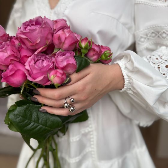 Серебряное кольцо без камней