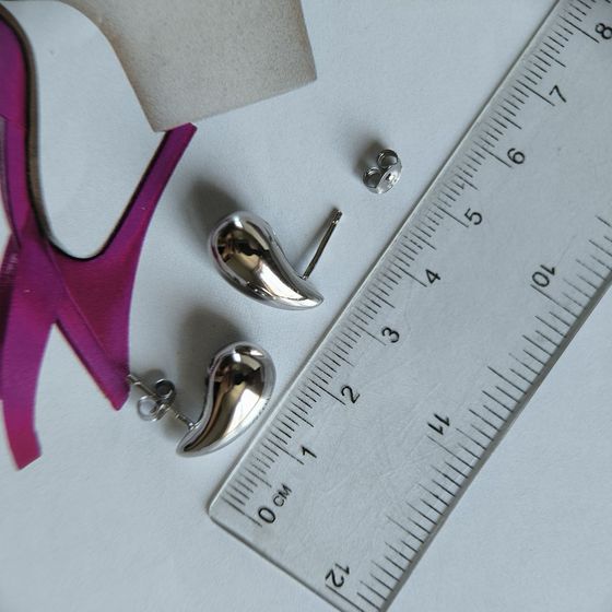 Серебряные серьги без камней