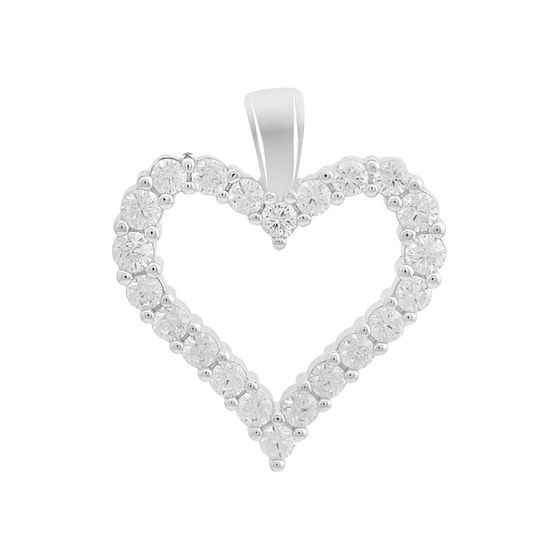 Серебряная подвеска с фианитами