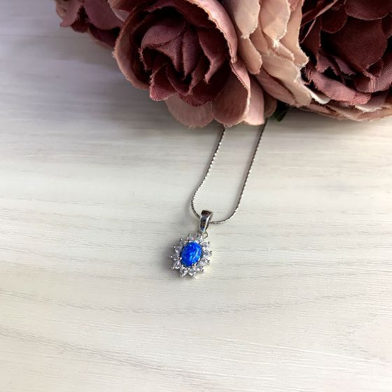Серебряная подвеска с опалом 0.867ct