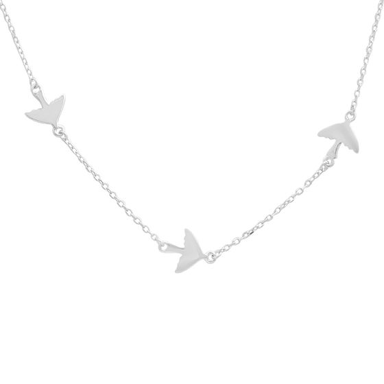 Серебряное колье без камней