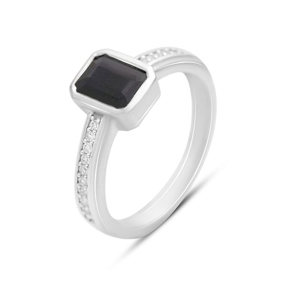 Серебряное кольцо с сапфиром 1.47ct