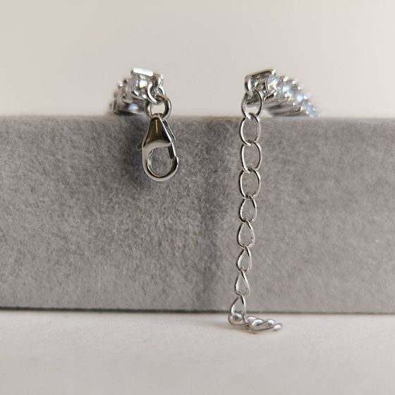 Серебряный браслет с сапфиром nano 9.25ct