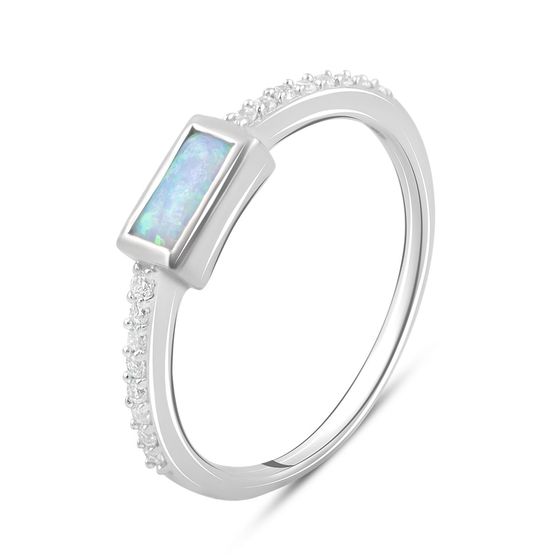 Серебряное кольцо с опалом 0.432ct