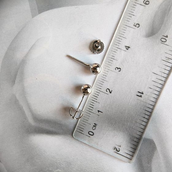 Серебряные серьги без камней