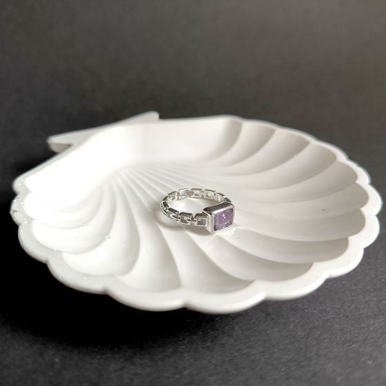 Серебряное кольцо с аметистом 1.338ct