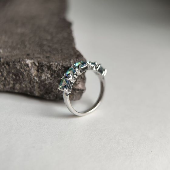 Серебряное кольцо с мистик топазом 1.112ct