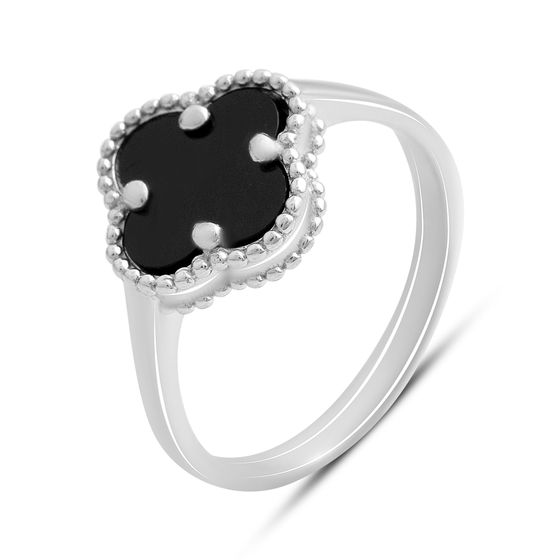 Серебряное кольцо с ониксом