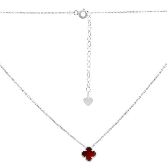 Серебряное колье с агатом
