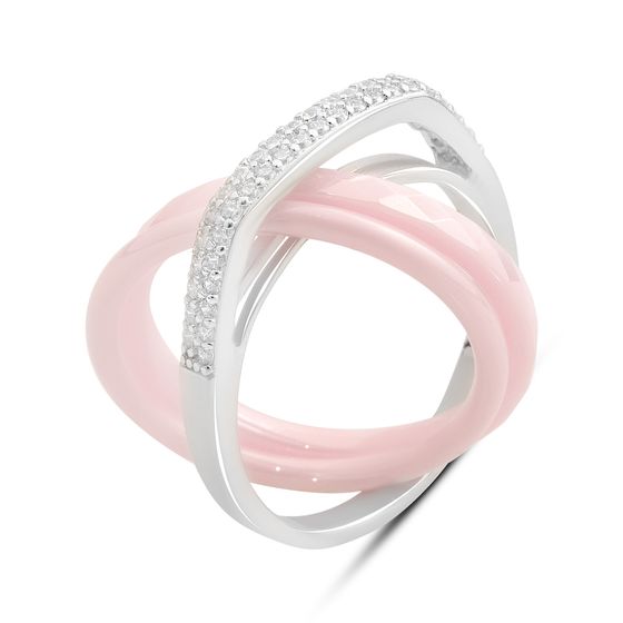 Серебряное кольцо с керамикой