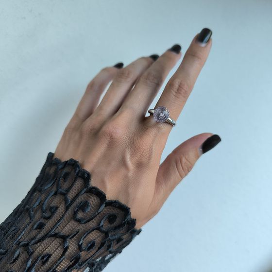 Серебряное кольцо с фианитами