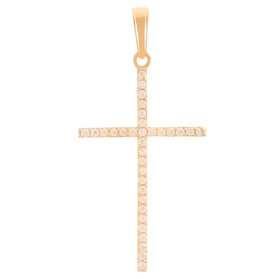 Золотая подвеска с фианитами 0.33ct