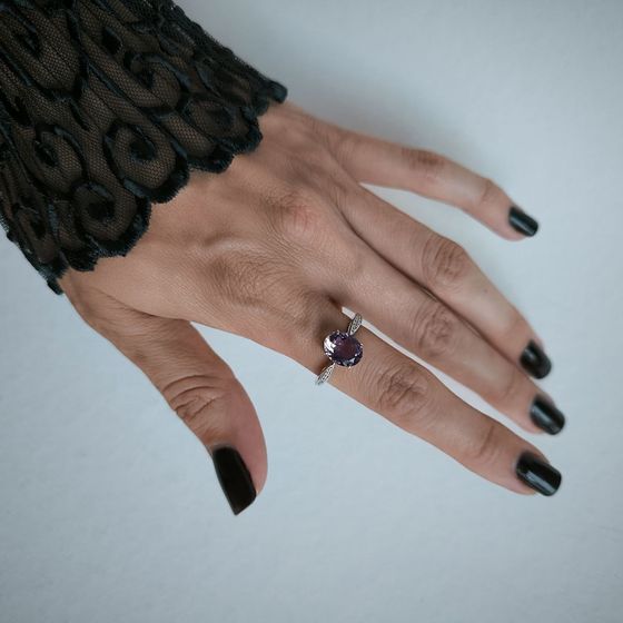 Серебряное кольцо с аметистом Серебряное кольцо с аметистом