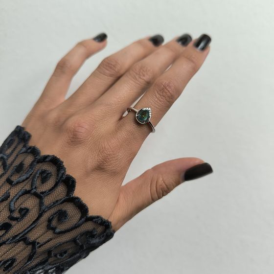 Серебряное кольцо с мистик топазом 0.547ct