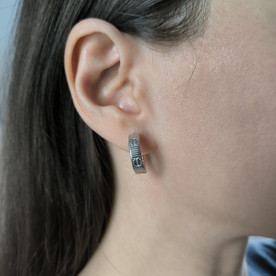 Серебряные серьги без камней