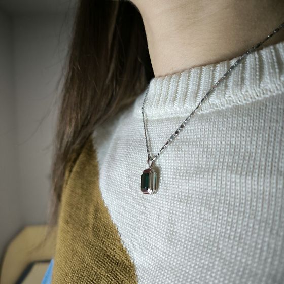 Серебряная подвеска с топазом Лондон Блю 2.675ct