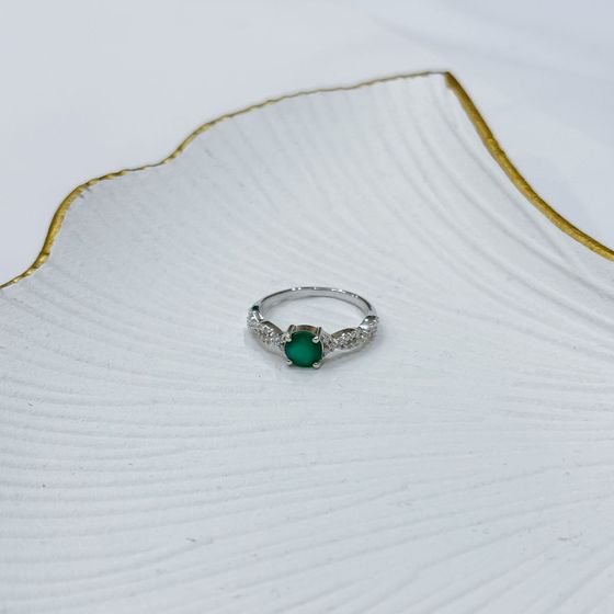 Серебряное кольцо с агатом 1.085ct