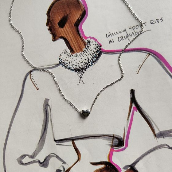 Серебряное колье без камней Серебряное колье без камней