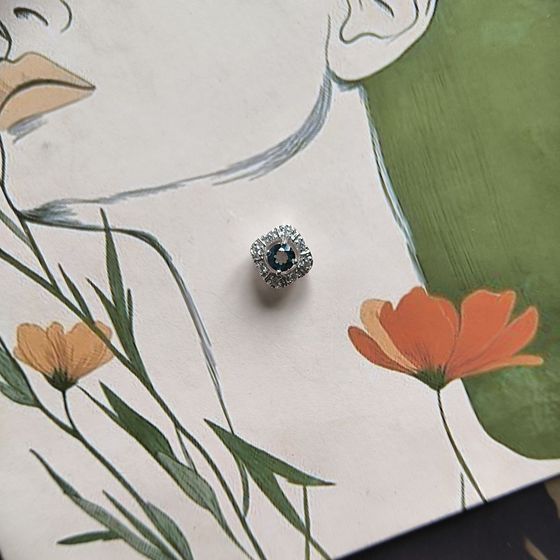 Серебряная подвеска с мистик топазом 0.37ct