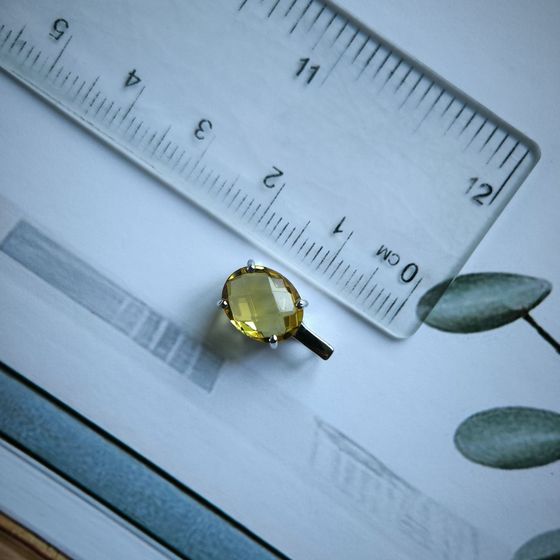 Серебряная подвеска с цитрином nano 2.49ct