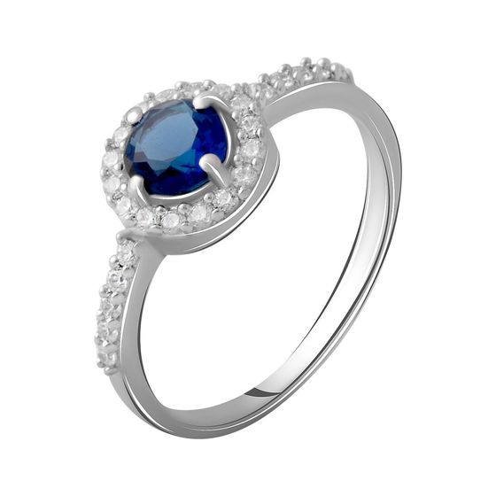 Серебряное кольцо с сапфиром nano 0.748ct