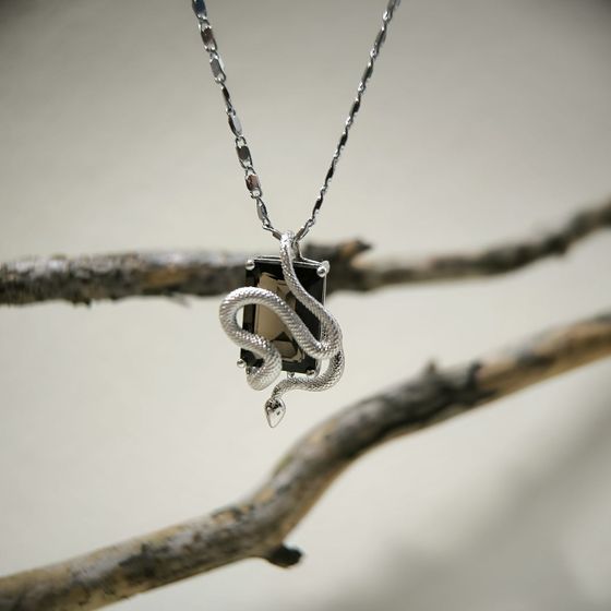 Серебряная подвеска с раухтопазом (дымчатым кварцем) 6.308ct